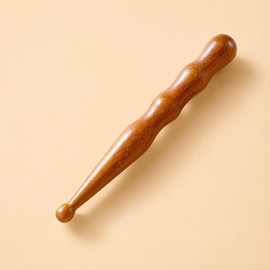 Wooden Acupressure Pen for Face and Body - Manual Deep Tissue Massage Tool for Trigger Point Therapy & Facial Reflexolog